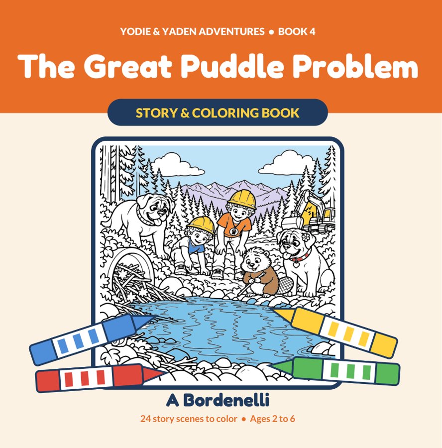The Great Puddle Problem Coloring Book cover